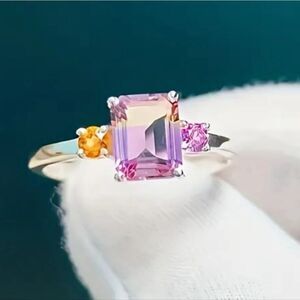 Elegant colorful promise ring size 5